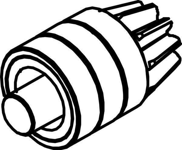 Coaxial shaft (3 bearings included)