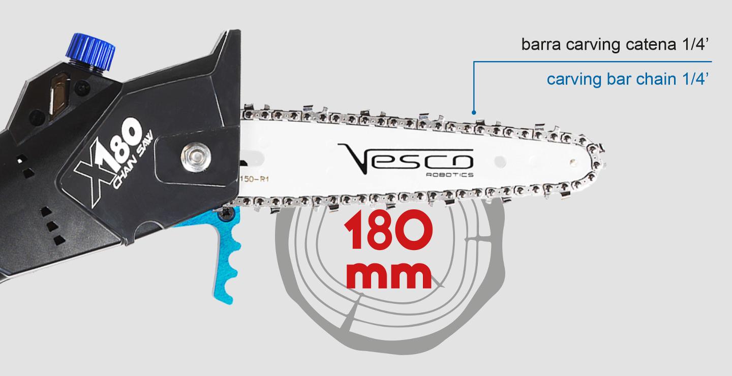 X180 AT  - Telescopic chain pole saw 180mm