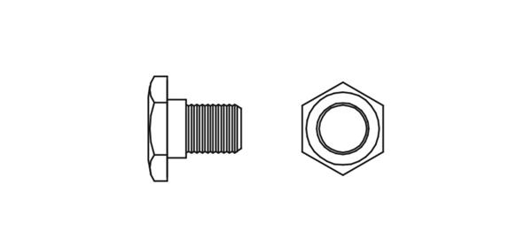 Nut + central screw