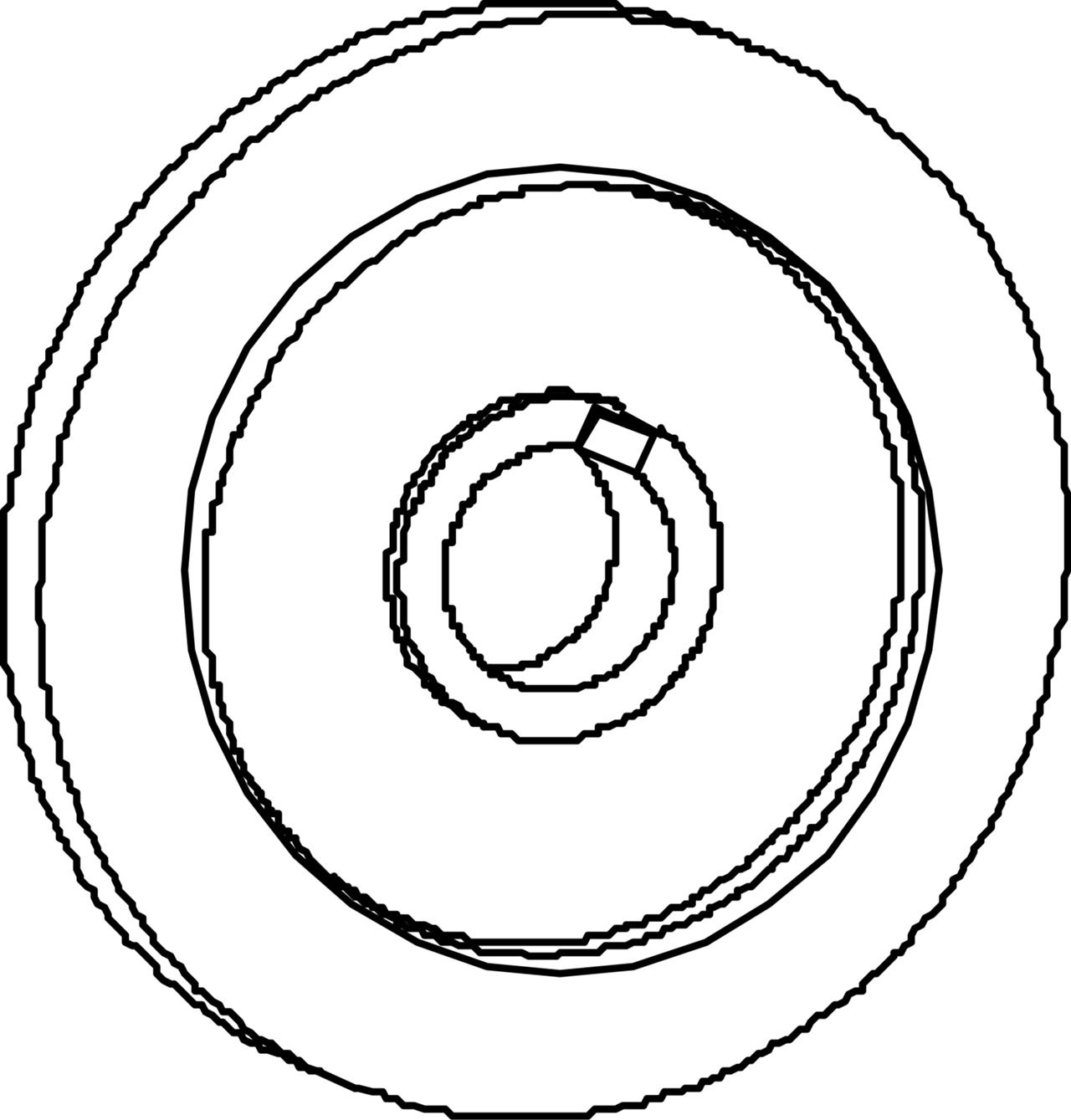 Bevel gear for cross shaft