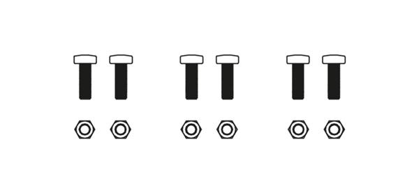 Screw set M6 (for blade fixing)